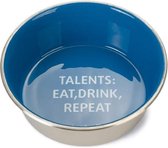 Honden Voer- en Drinkbak Talents - Hond - RVS - Blauw - 20cm