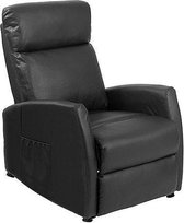 Cecotec 6180 Zwarte Compact Push Back Relaxfauteuil met Massage