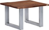 Salontafel met natuurlijke randen 60x60x40 cm acaciahout
