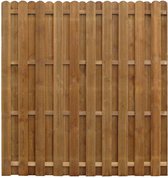 Schuttingpaneel - Grenenhout, bruin geïmpregneerd - 170x170 cm - Rotbestendig