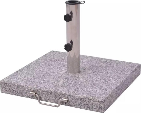 Hulpeloosheid cultuur band Parasolvoet vierkant 30 kg graniet | bol.com
