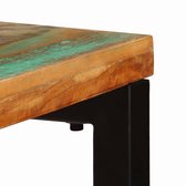 Wandtafel 120x35x76 cm massief gerecycled hout en staal