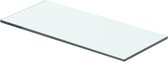 Wandschap transparant 40x12 cm glas