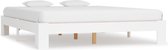 Bedframe massief grenenhout wit 180x200 cm