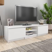 Tv-meubel 140x40x35,5 cm spaanplaat wit