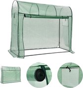 Tuinkas met ritsdeur 200x80x170 cm