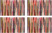 Placemats 4 st chindi 30x45 cm katoen meerkleurig