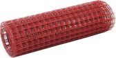 Kippengaas 25x0,5 m staal met PVC coating rood