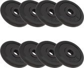 Halterschijven 20 kg gietijzer 8 st