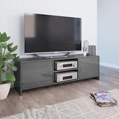 Tv-meubel 120x30x37,5 cm spaanplaat hoogglans grijs