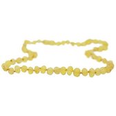 Barnsteen babyketting - Raw Lemon| Amber | Pijnstillende werking bij doorkomende tandjes | Handgemaakt | Kidzstore.eu