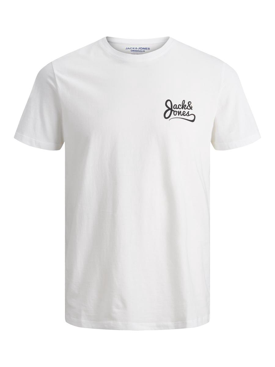 JACK & JONES JORBASIC SS TEE 5 PACK CHEST PRINT KA Heren T-shirt