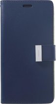 Bookcase Goospery voor iPhone XR - blauw