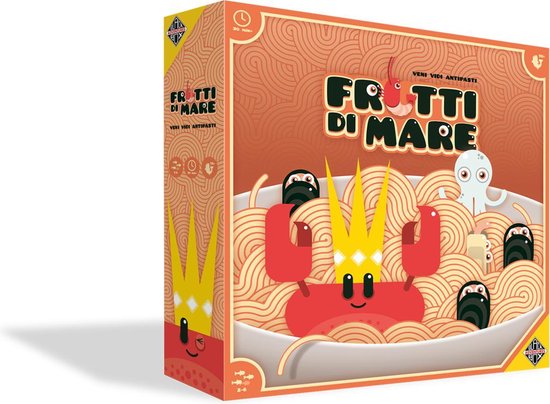 Gezelschapsspel: Frutti di Mare: Veni, Vidi, Antipasti!, uitgegeven door Black Box Adventures