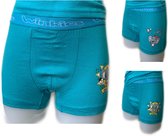 Embrator 2-stuks Jongens Boxershorts met opdruk turquoise 92/98