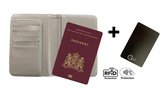 Compacte Paspoorthouder Olijf Groen - Paspoorthouder met extra ruimte voor 5 creditcards -  Paspoorthoes met extra ruimte voor 5 creditcards