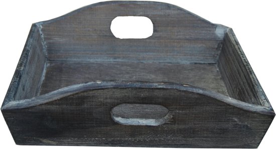 12 stuks decoratiebakje – Tray hout PH design 19x19x4cm bruin – cadeau pakket / kerstpakket / paaspakket