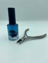 Nagelriem olie 10ml Vanille Combideal 06 + RVS nagelriem tang - Gel nagels - Acryl nagels - Nep nagels - Inox vellentang - Cuticle cutter - Pedicure  - Manicure - BeautyofNoelle©