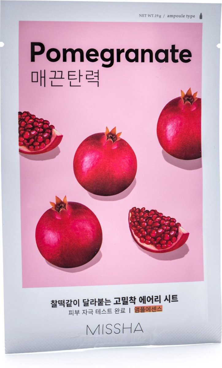 Missha - Airy Fit Sheet Mask (Pomegranate) Gezichtsmaker