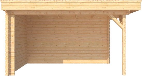 Haalbaarheid berekenen Individualiteit Houten overkapping plat dak 400 x 300cm | bol.com