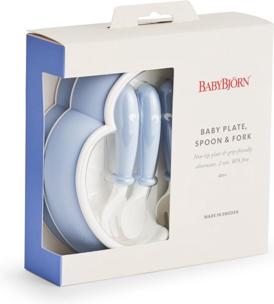 BabyBjörn Babyservies - 3 delig - 2 sets - Pastelblauw van Babybjörn — afbeelding 2