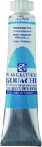 Plakkaatverf - 522 Turkooisblauw - Gouache extra fine - Talens - 20 ml
