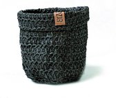 SIZO Knitted Paper Bag zwart Ø 30 cm