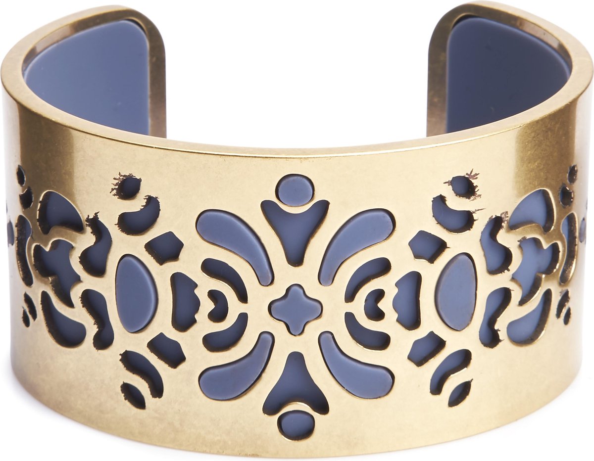 Rubz bangle in antique gold met 2 extra gekleurde bandjes