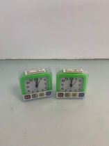 2 wekkers - groen