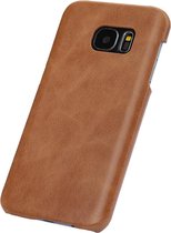 Samsung S7 echt lederen backcover beige