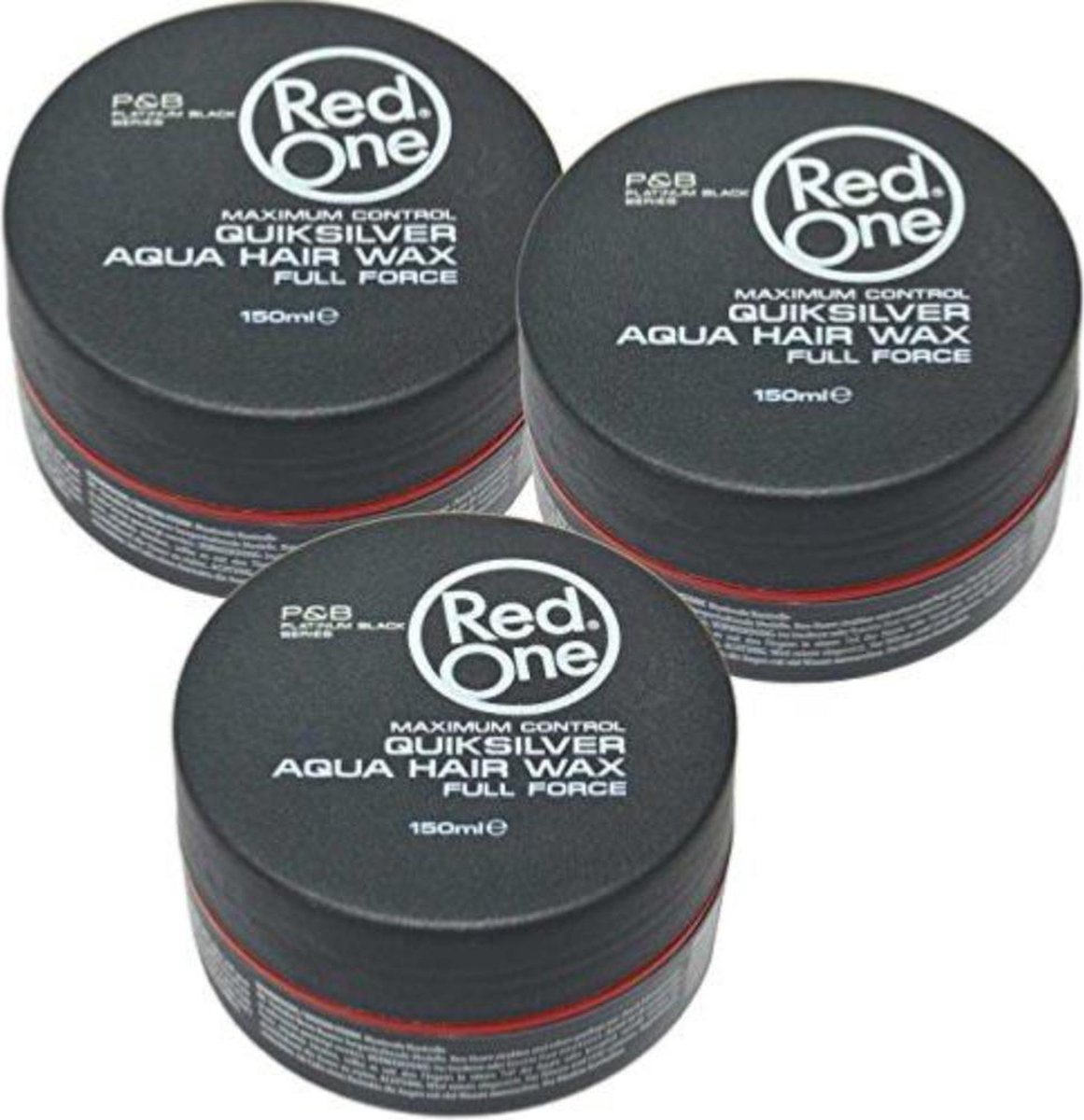 RED ONE X3 MAXIMUM CONTROL QUIKSILVER AQUA HAIR WAX FULL FORCE 150ML