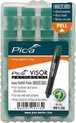 Pica 991-36 Visor Permanent Marker Navulling - Groen - 4 stuks