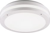 LED Plafondlamp - Trion Keraly - Opbouw Rond - Bewegingssensor - Waterdicht - 12W - Mat Wit - Kunststof - BSE
