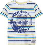Name it Jongens Tshirt Fonzo Bright White / Blueprint - 158/164
