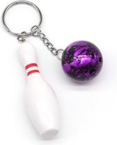 Akyol - Bowling sleutelhanger - Bowling - kegels - sport - cadeau - kado - geschenk - gift - verjaardag - feestdag - verassing - strike – spare