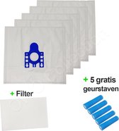 OWO collection Miele GHN G,H,N Stofzuigerzakken - 5x stofzak - 1x filter - 5x luchtverfrissers | stofzuigerzakken