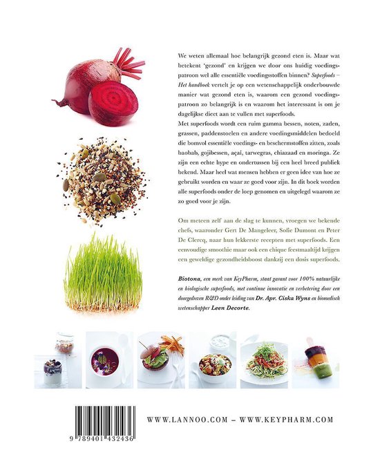 klem Storing Boven hoofd en schouder Superfoods - Het handboek, Biotona | 9789401432436 | Boeken | bol.com