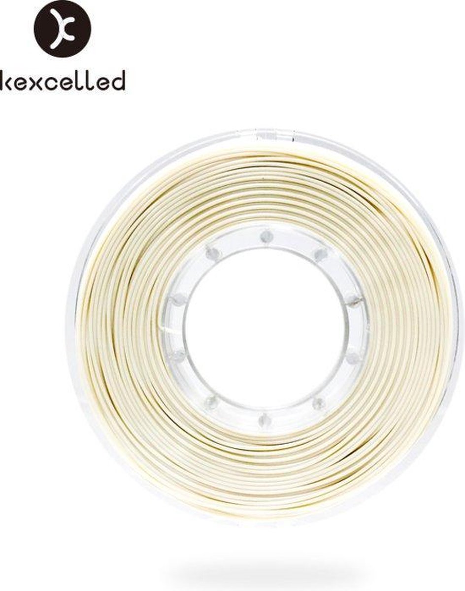 kexcelled-PLAsilk9 LET OP! 2.85mm-wit/white-500g(0.5kg)-3d printing filament