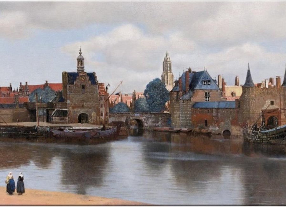 Placemat: Gezicht op Delft, Johannes Vermeer, Mauritshuis