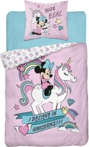 Minnie Mouse Dekbedovertrek I believe in unicorns