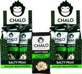 CHALO Wasabi Beanworks Salty Peas - 2 x 12 zakjes