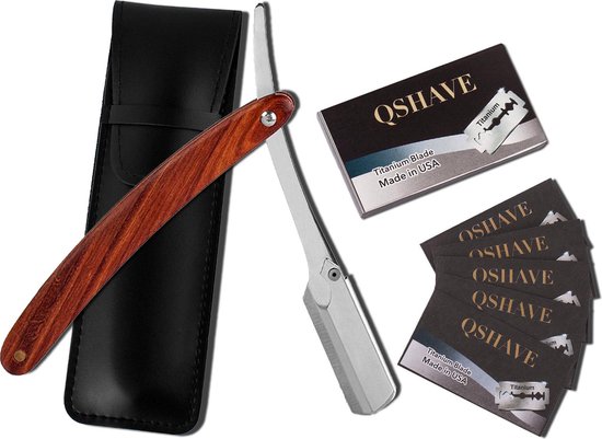 Qshave luxe open scheermes - klassieke shavette