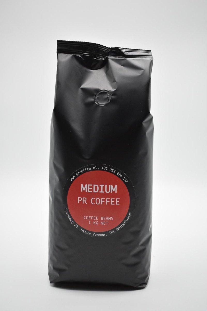 PR Coffee - Medium Roast koffiebonen 1 kg - Intensiteit 3/5