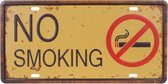 Amerikaans nummerbord - no smoking