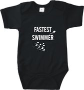 Romper fastest swimmer, Zwart, 50/56