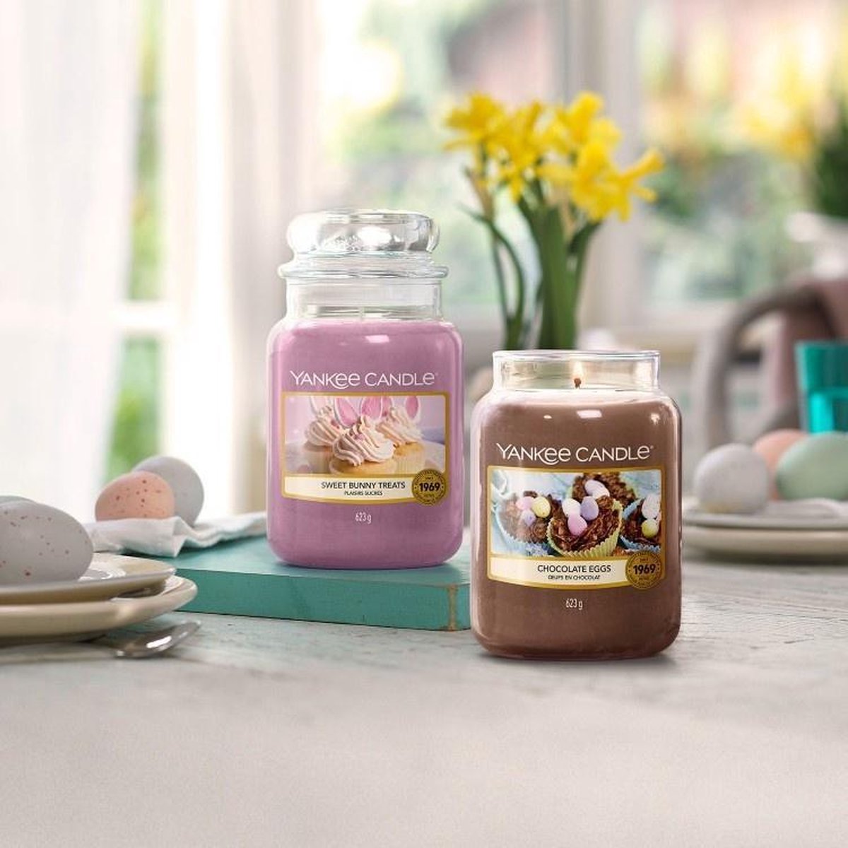 Yankee Candle Large Jar Geurkaars Chocolate Eggs
