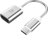 LUXWALLET - C5 - USB naar USB-C Male - TYPE-C Kabel Converter + Adapter - Zilver