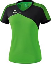 Erima Premium One 2.0 T-Shirt Dames Groen-Zwart-Wit Maat 34