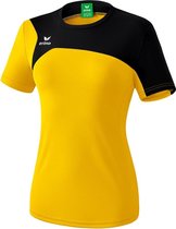 Erima Club 1900 2.0 T-Shirt Dames Geel-Zwart Maat 38