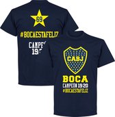 Boca Juniors Campeon Hashtag T-shirt - Navy - 4XL
